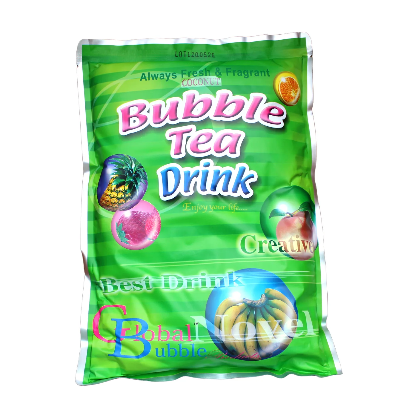 Coconut Flavored Powder packaging, front
