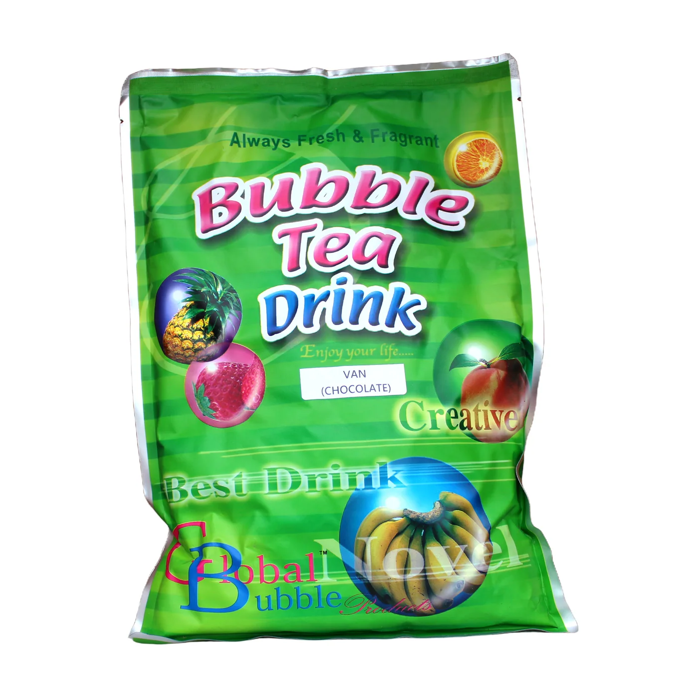 Green Flavored Powder packaging, package view 1