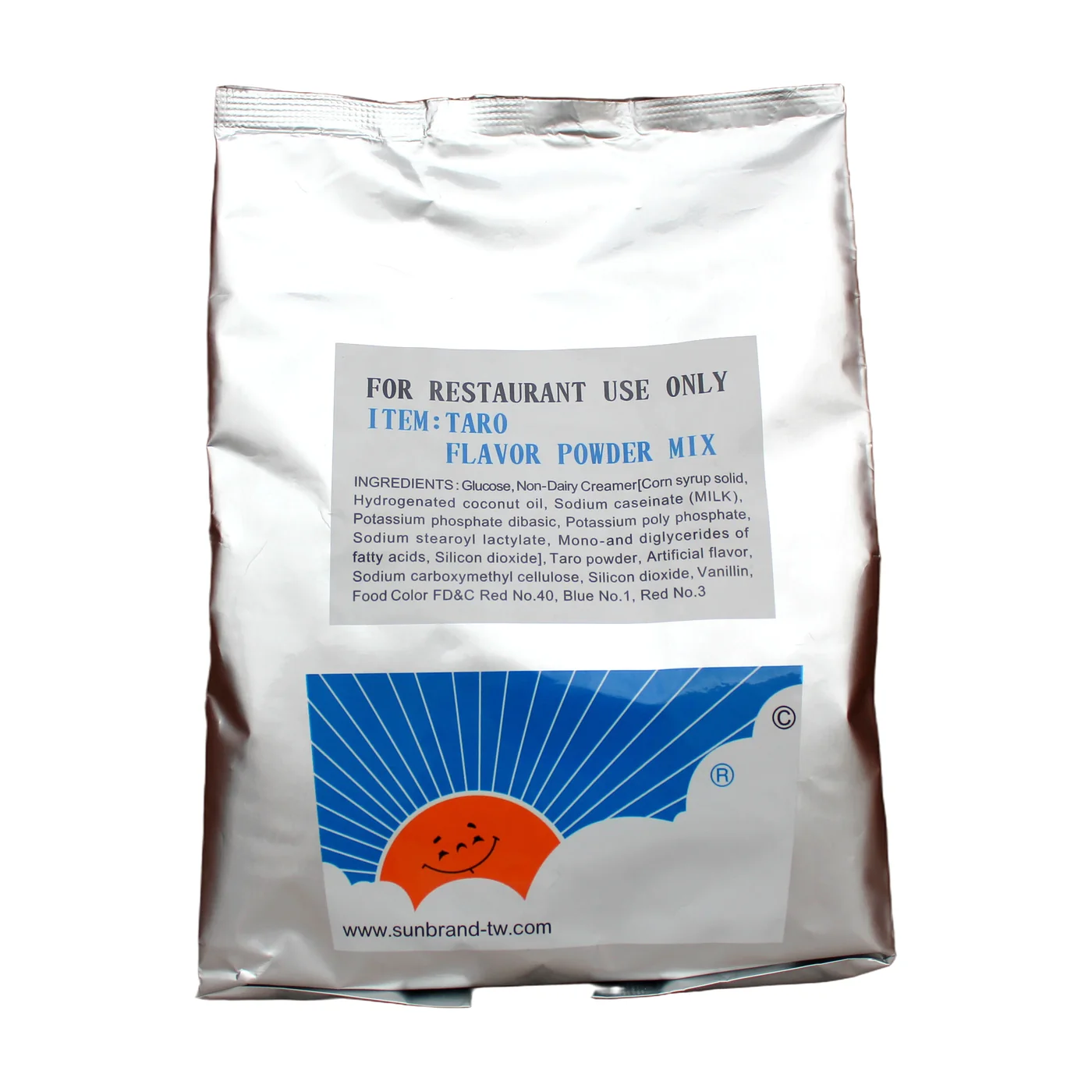 Taro Powder packaging, front